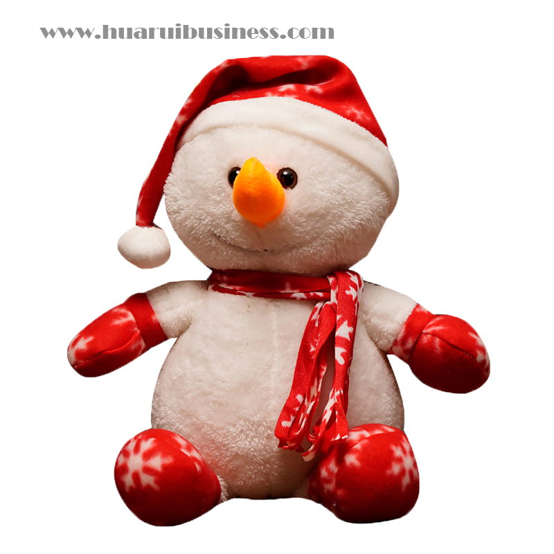 Crăciun elan, pluș de om de zăpadă jucărie, păpușă umplute pentru decorarea de Crăciun